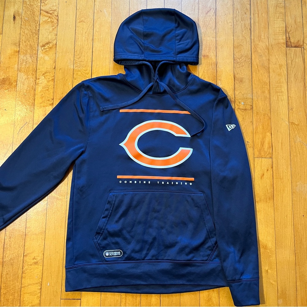 Chicago Bears New Era Combine Training Men's Hoodie Size M Blue NFL Team Apparel